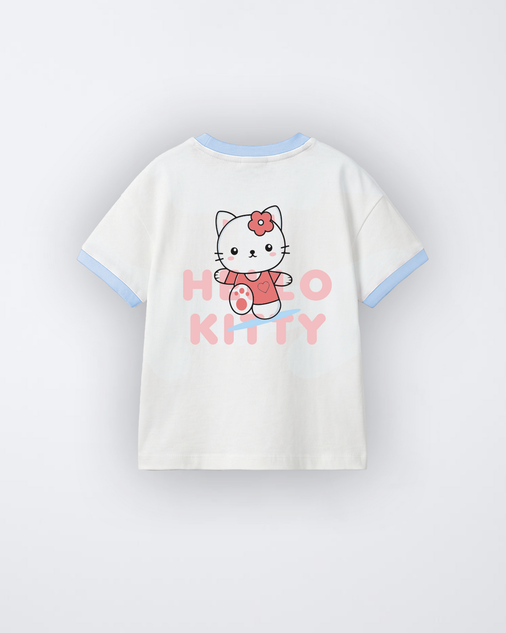 TEDDY BEAR X HELLO KITTY T-SHIRT AND SHORTS SET