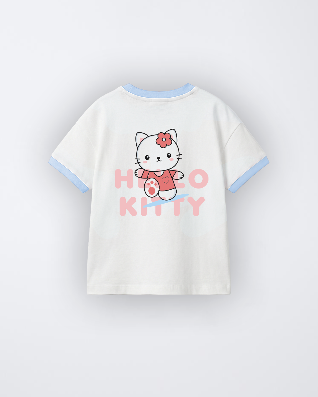 TEDDY BEAR X HELLO KITTY T-SHIRT AND SHORTS SET