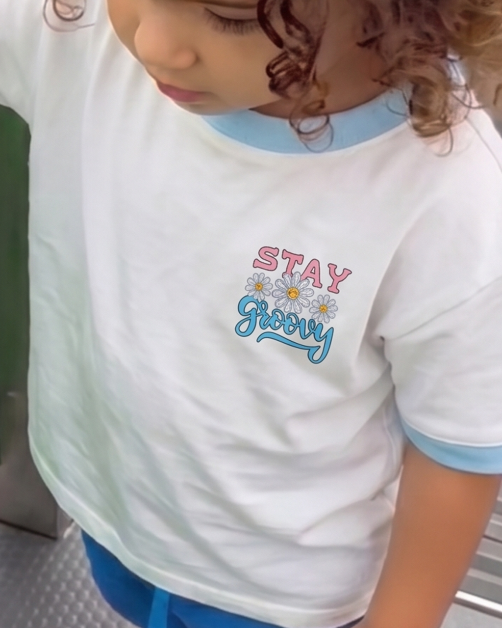 STAY GROOVY RINGER TEE