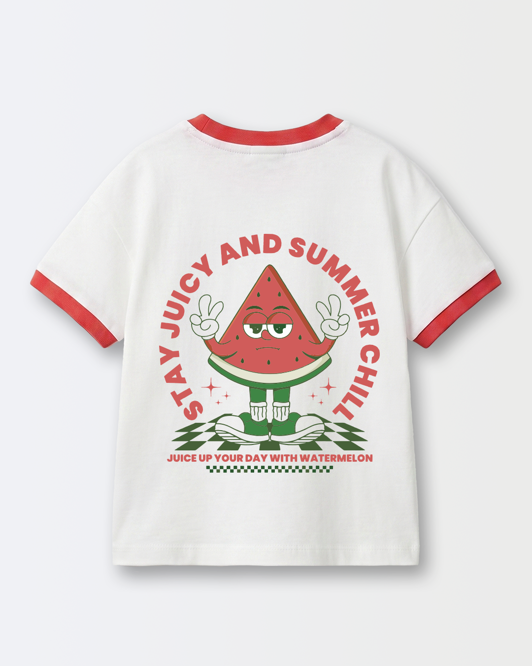 JUICE UP WATERMELON RINGER TEE