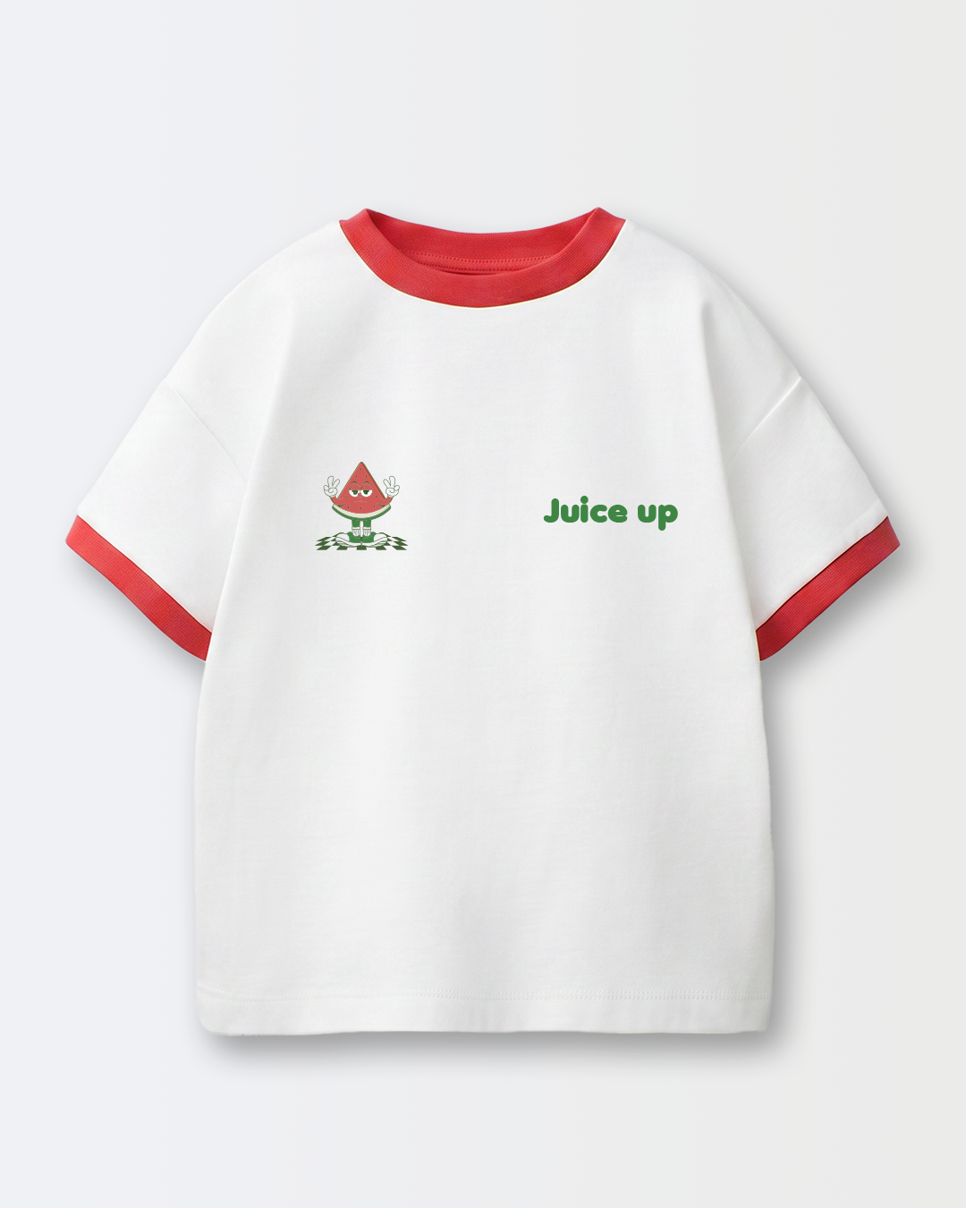 JUICE UP WATERMELON RINGER TEE
