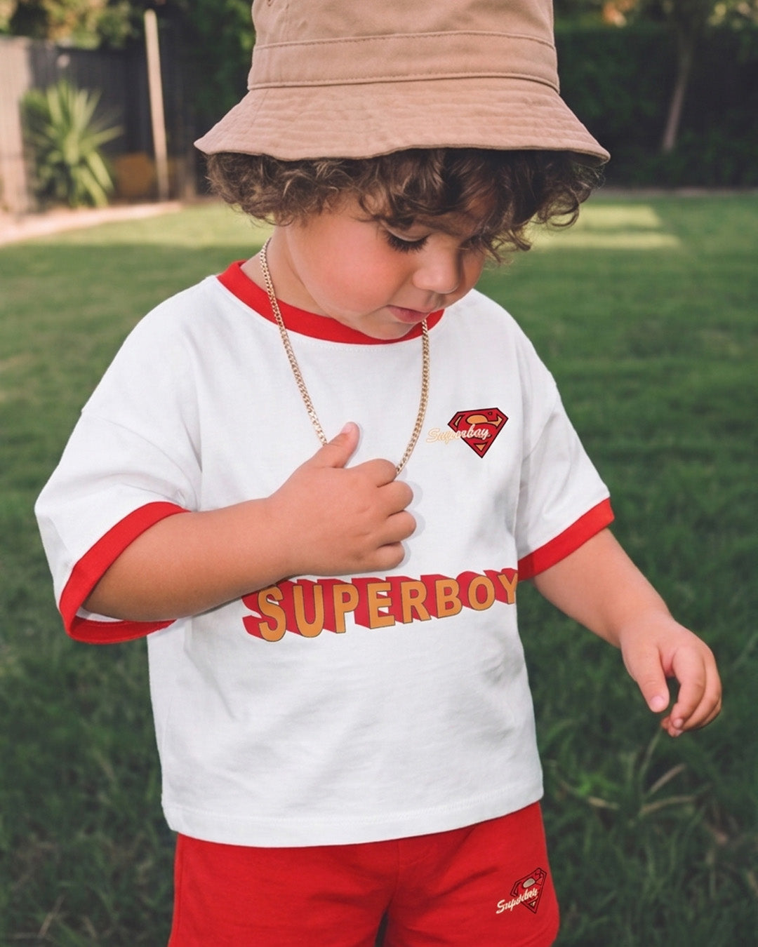 SUPER BOY T-SHIRT AND SHORTS SET